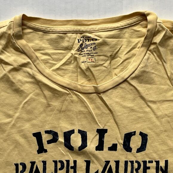 Polo Ralph Lauren T-Shirt XL Short Sleeve Coastal Anchor Graphic Marine Service - Picture 4 of 7